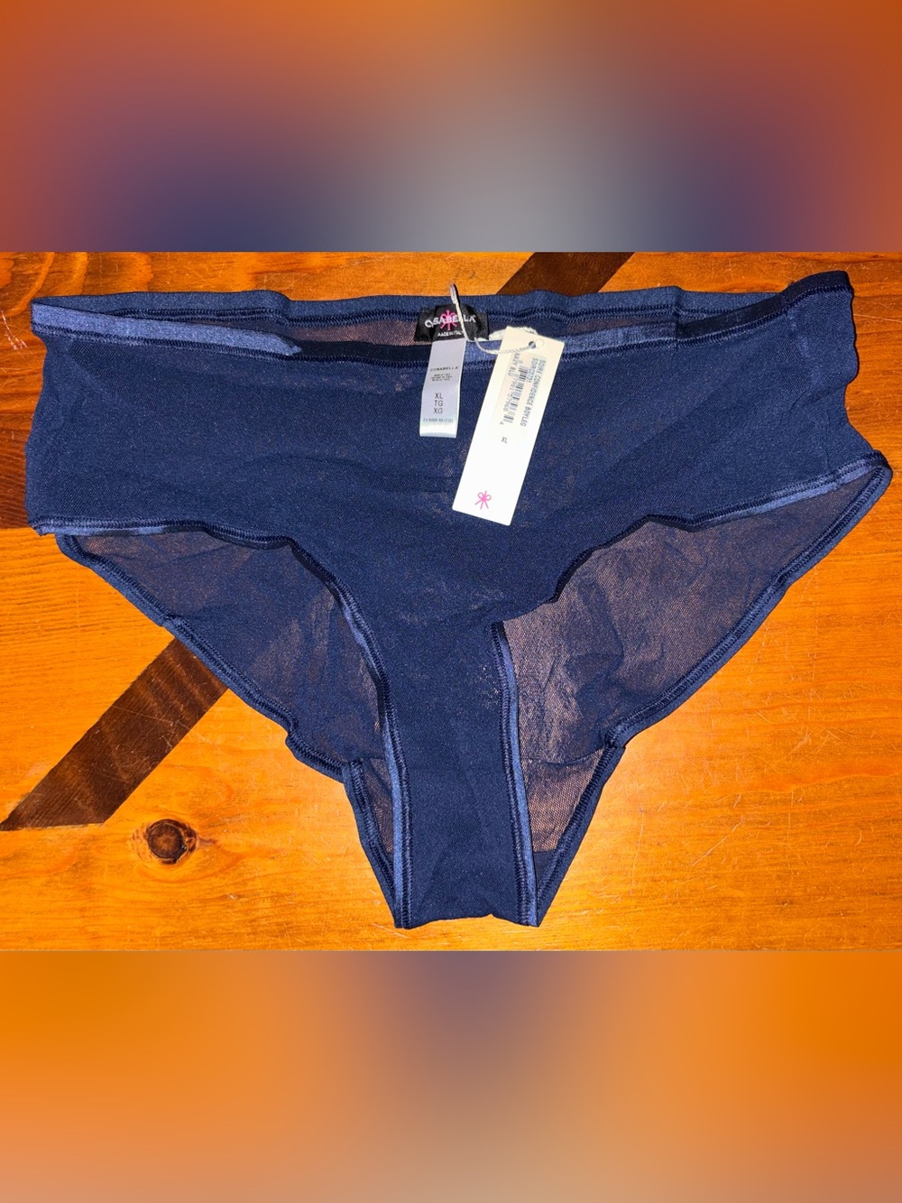 Cosabella Soire Confidence Boyleg Panty in the Navy Blue Size XL NWT